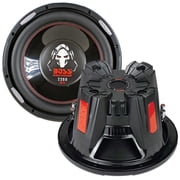 BOSS Audio Systems P126DVC Phantom Series 12 inch Car Audio Subwoofer – 2300 Watts Max, Dual 4 Ohm Voice Coil, Sold Individually, for Truck Boxes and Enclosures, Hook up to Amplifier