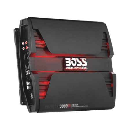 BOSS Audio Systems PD3000 Class D Car Amplifier, 3000 W, 1 Ohm Stable, Monoblock