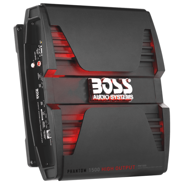 BOSS PHANTOM 1500W モノラルパワーアンプ　2Ω 4Ω 1ch BOSS Audio Systems PM1500 Monoblock Car Amplifier, 1500 Watts