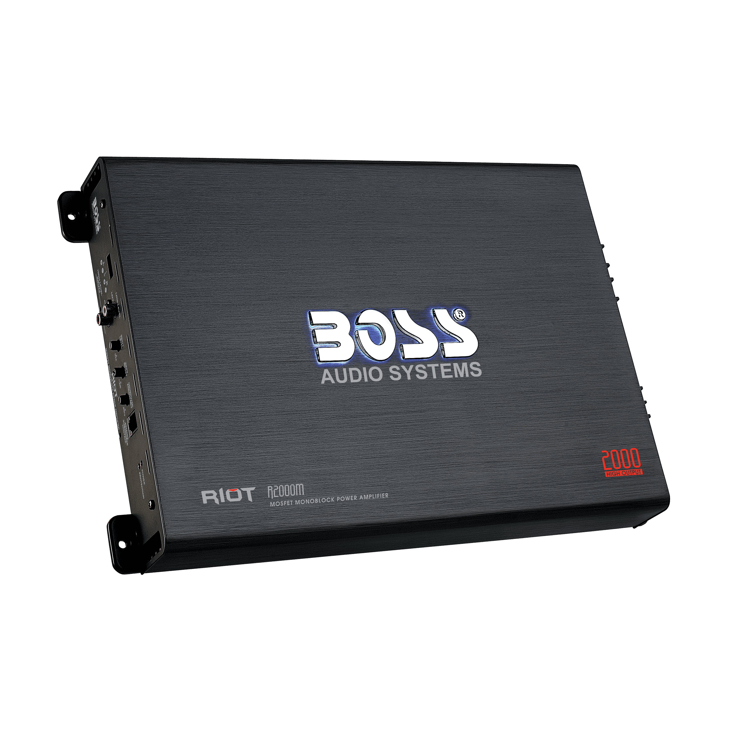 BOSS Riot Series High Output Car Audio Amplifier AMP R2000M, High/Low