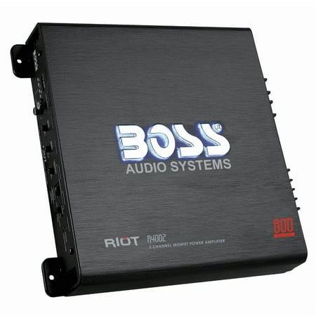 BOSS Audio Systems R4002 Riot Series Car Audio Stereo Amplifier – 800 High Outpu
