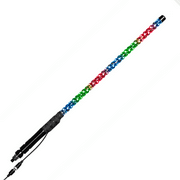 BOSS Audio Systems XP2 ATV Chasing LED Whip Antenna   24 inch, 360-degree RGB Illumination, Control App, IP67 Weatherproof Rated, Easy Installation