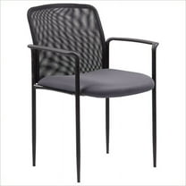 Boss Office Products B6909-GY Stackable Mesh Guest Chair, Grey