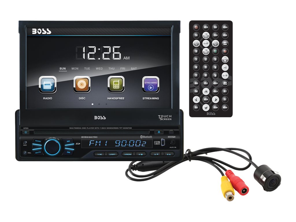 BOSS BVB9967RC - DVD receiver - display - 7" - touch screen - in-dash unit - Single-DIN - 85 Watts x 4 - image 1 of 7