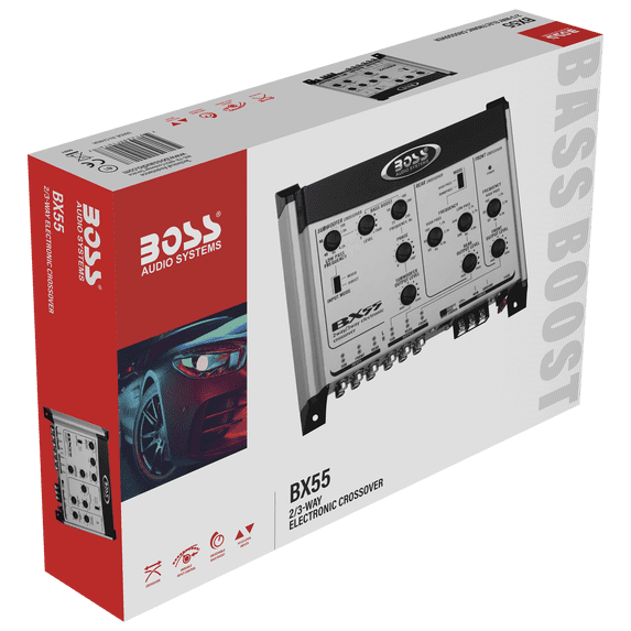 BOSS Audio Systems BX55 2-3 Way Pre-Amp Electronic Car Crossover