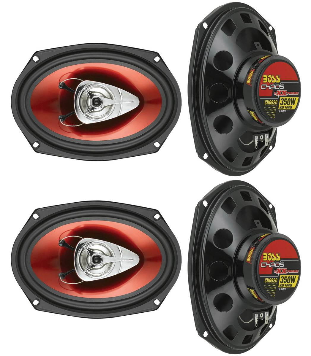BOSS CH6920 6x9" 2Way 700W Car Coaxial Audio Speakers Stereo Red