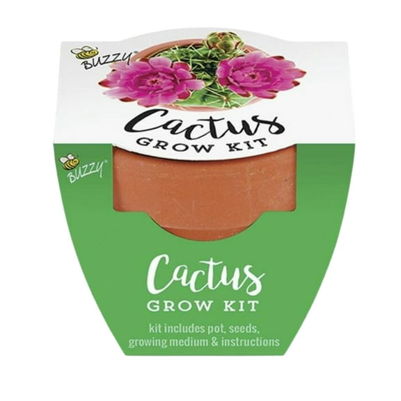 BOSS CLASS Cactus Grow Pot Kit Indoor & Outdoor Plant Growing Kits with Terra-Cotta Pot