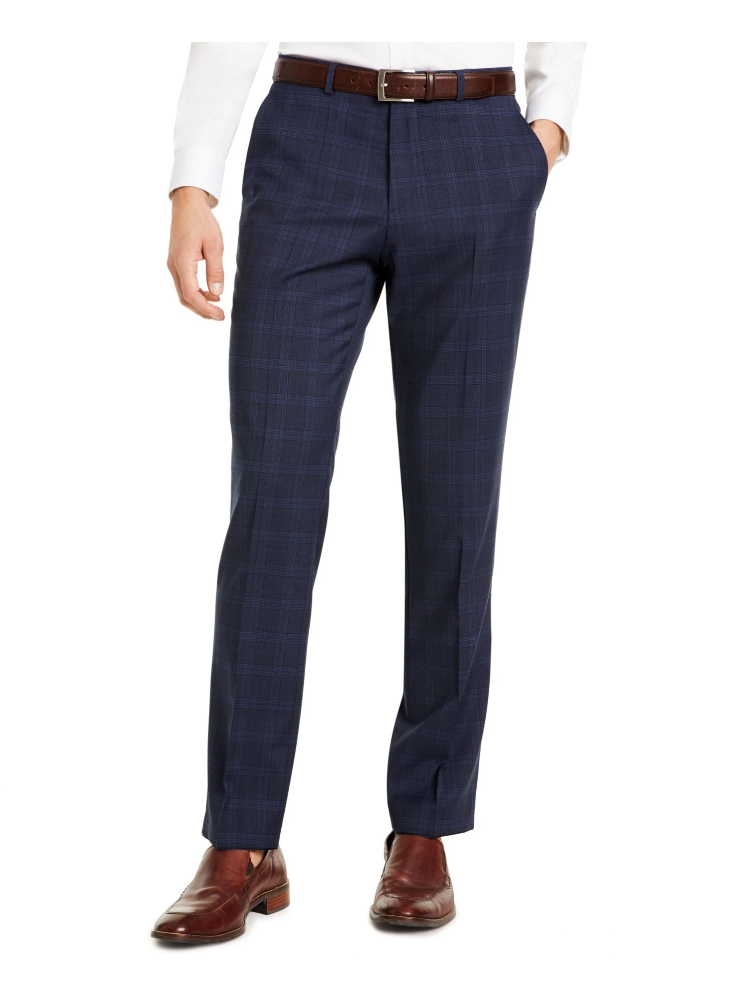 Renoir Mens Pants 201-2-DARK-NAVY ( Flat Front Suit Separate Pants )