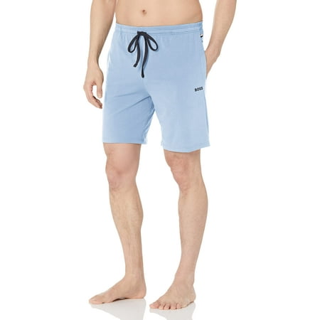 BOSS Mens Mix&Match Cotton Stretch Lounge Shorts Pajama Bottom Angel Blue Large
