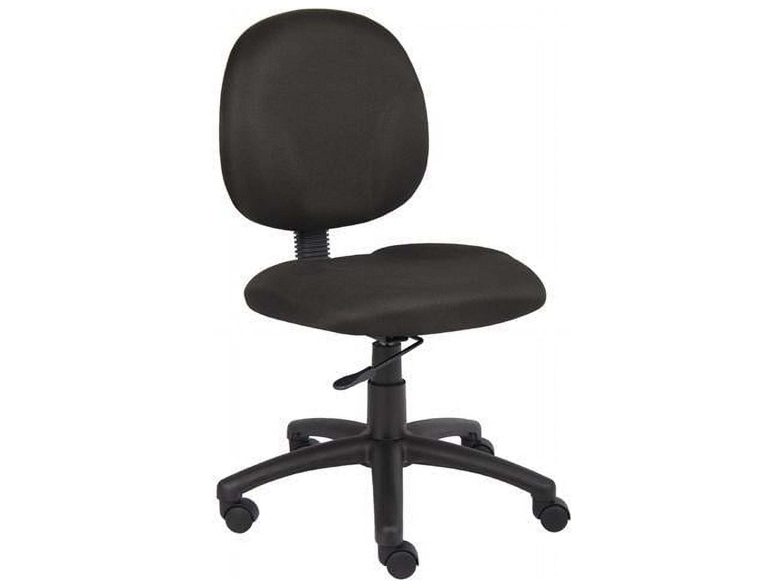 ErgoFlex Diamond Swivel Task Chair in Black with Adjustable Support
