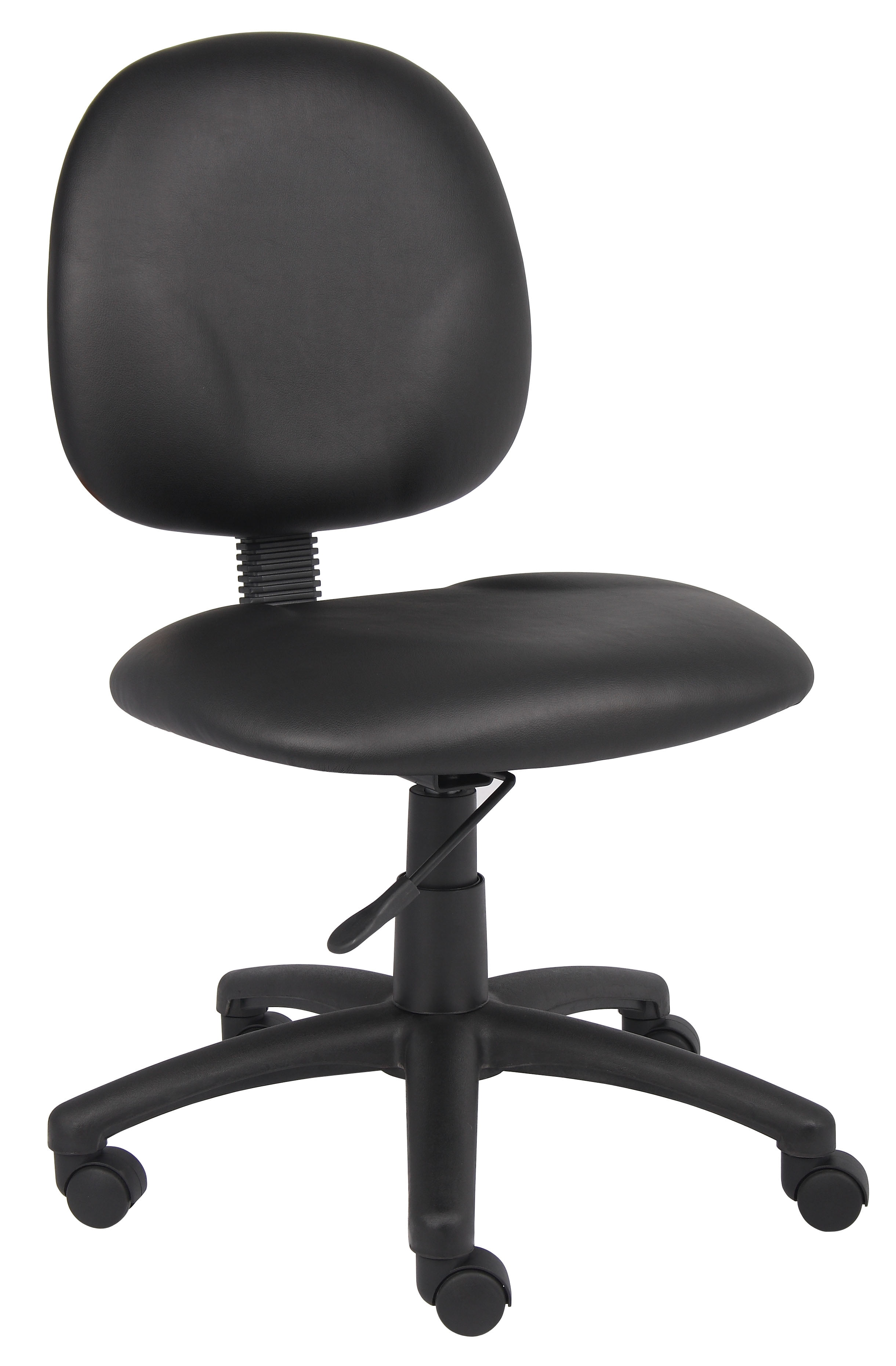 ErgoFlex Diamond Black Caressoft Armless Task Chair