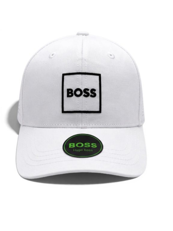 White Performance Snapback Baseball Cap Breathable Adjustable Hat