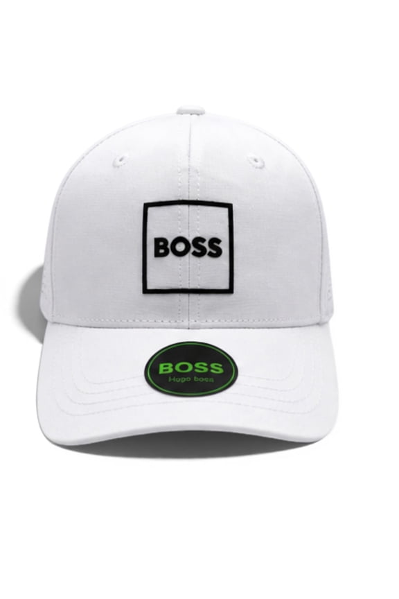 White Performance Snapback Baseball Cap Breathable Adjustable Hat