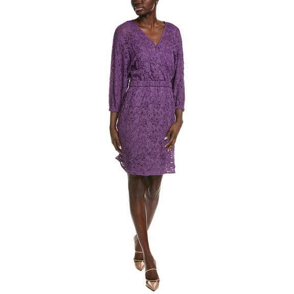 BOSS womens  Hugo  Desdemona Mini Dress, l, Purple