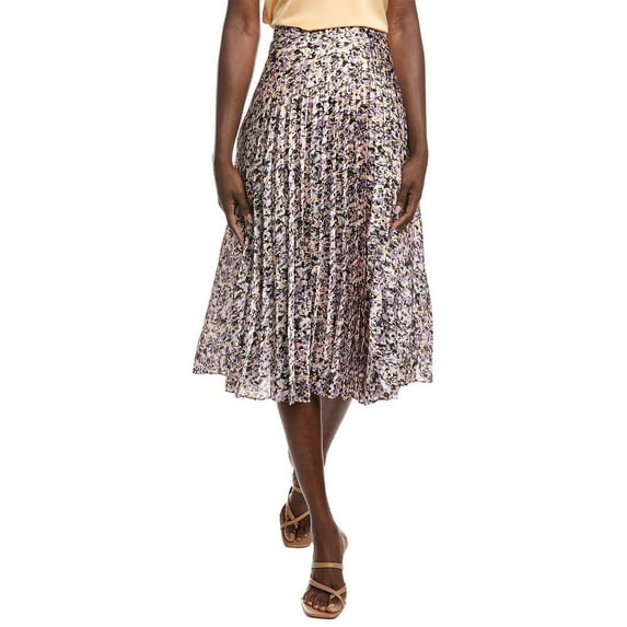 BOSS womens Hugo Vlissa Pleated Midi Skirt, m, Purple