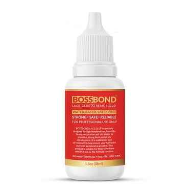 BOSSBOND Lace Glue Xtreme Hold 1.3 oz – Long-Lasting, Strong Adhesive for Lace Wigs