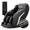 thumbnail image 1 of BOSSCARE 4D Zero Gravity Shiatsu SL Track Massage Chair with USB Port and Full Body Rolling, Soft Leather, Black, 1 of 12
