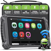 BOSSCOMM All System OBD2 Scanner Diagnostic Tool with 8 Reset Service, ABS Bleeding, Injector Co-ding, EPB BMS TPS Oil Reset, AutoVin, Car OBDII Code Reader and Scanner, Lifetime Free Update