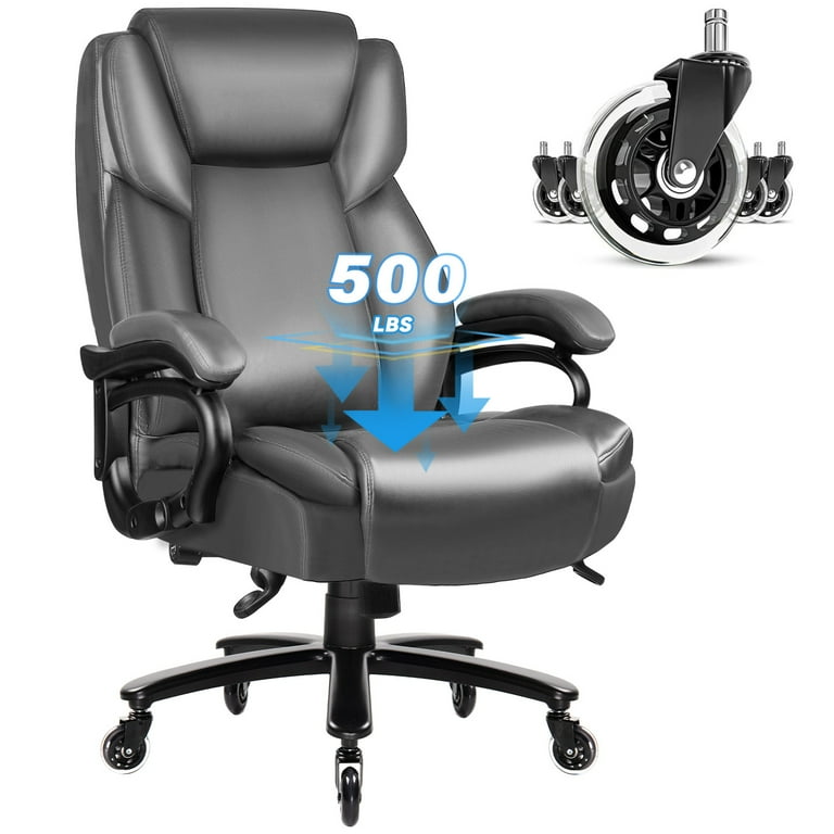 BOSSIN 500lbs Big and Tall Office Chair,Heavy Duty Computer Desk - Main Image