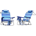 thumbnail image 1 of BOSSIN Backpack Beach Chairs for Adults,Portable Folding Camping Chair with Cup Holder & Towel Rack, 1 of 7