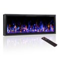 thumbnail image 1 of BOSSIN 50 inch Electric Fireplace Ultra Narrow Frame &Wider screen with Adjustable Flame Color and Speed,Remote Control with Timer,750/1500W, 1 of 7