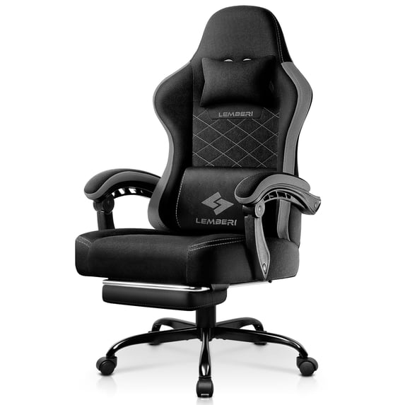 Bossin Big and Tall Gaming Chair 400lb Weight Capacity,Gamer Chairs for Adults,Video Game Chair wth Footrest,Racing Style Computer Gamer Chair with Headrest and Lumbar Support