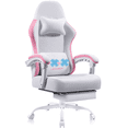 thumbnail image 1 of BOSSIN Gaming Chair, Fabric Big and Tall Video Game Chairs for Adults with Footrest,Racing Style Ergonomic Computer Gamer Chair with Headrest and Lumbar Support(Red), 1 of 7