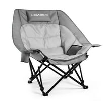 BOSSIN Oversized Camping Chair ,Portable Chair,with Side Cup Holder,Side Pocket