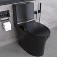 BOSTANA One Piece Toilet,0.8/1.28 GPF Dual Flush Toilet with 15.5"W