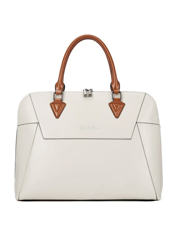 BOSTANTEN Briefcase for Women Leather 15.6 inch Laptop Shoulder Bag Office Work Crossbody Handbag