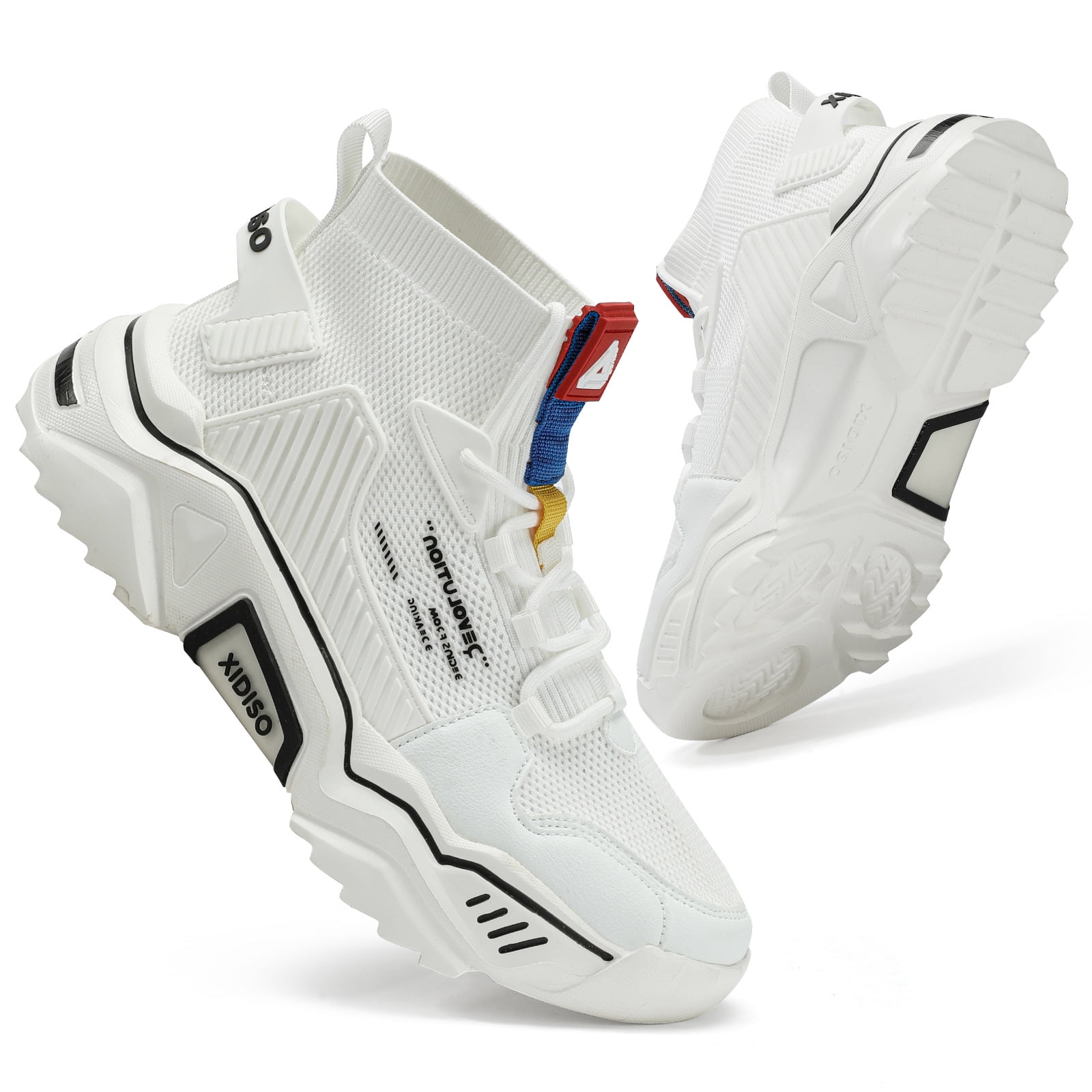 BOSTEXI Mens Fashion Sneakers Slip on Walking Shoes High Top