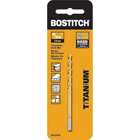 BOSTITCH 3/8-Inch Titanium Speed Tip Drill Bit, BSA124TM