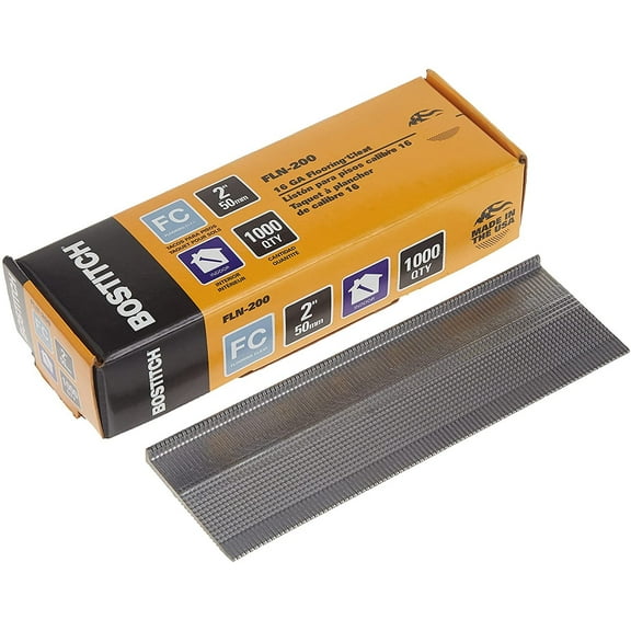 Bostitch Flooring Nails L-Nail FLN-200 - 2-Inch Coated - 1000 Pack