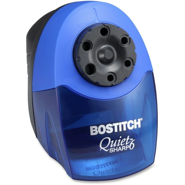 BOSTITCH Quietsharp 6 Classroom Electric Pencil Sharpener, Blue