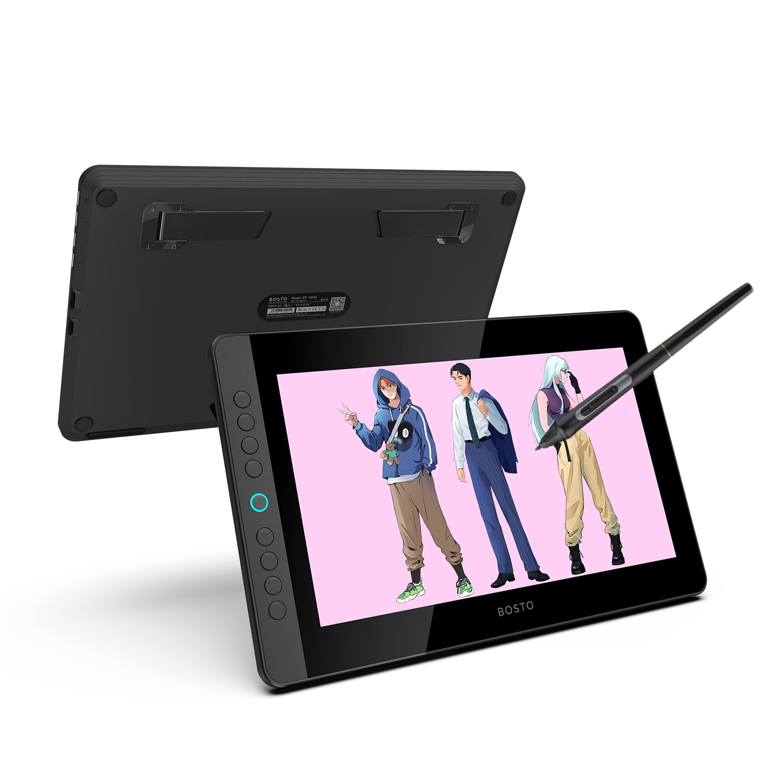 BOSTO BT13HDK Portable Drawing Tablet, 13.3inch FullLaminated