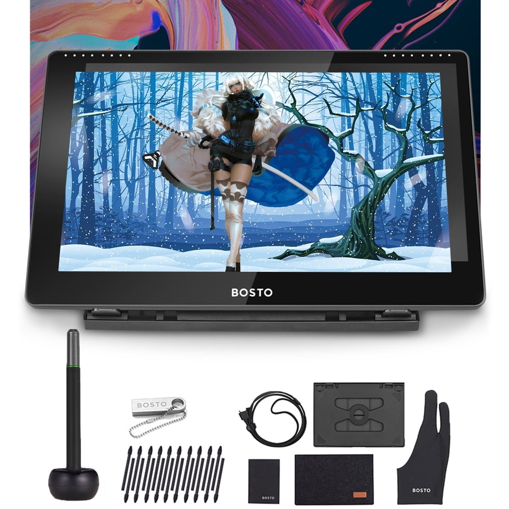 BOSTO BT16HD Portable 15.6 Inch LCD Graphics Drawing Tablet with