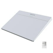 BOSTO T02 Wired and Wireless Touchpad 2.4G &BT & USB Ultra Slim Tempered Glass Surface Design Portable Trackpad Multi-Touch Navigation for Desktop Computer Laptop PC User Compatible with Mac /