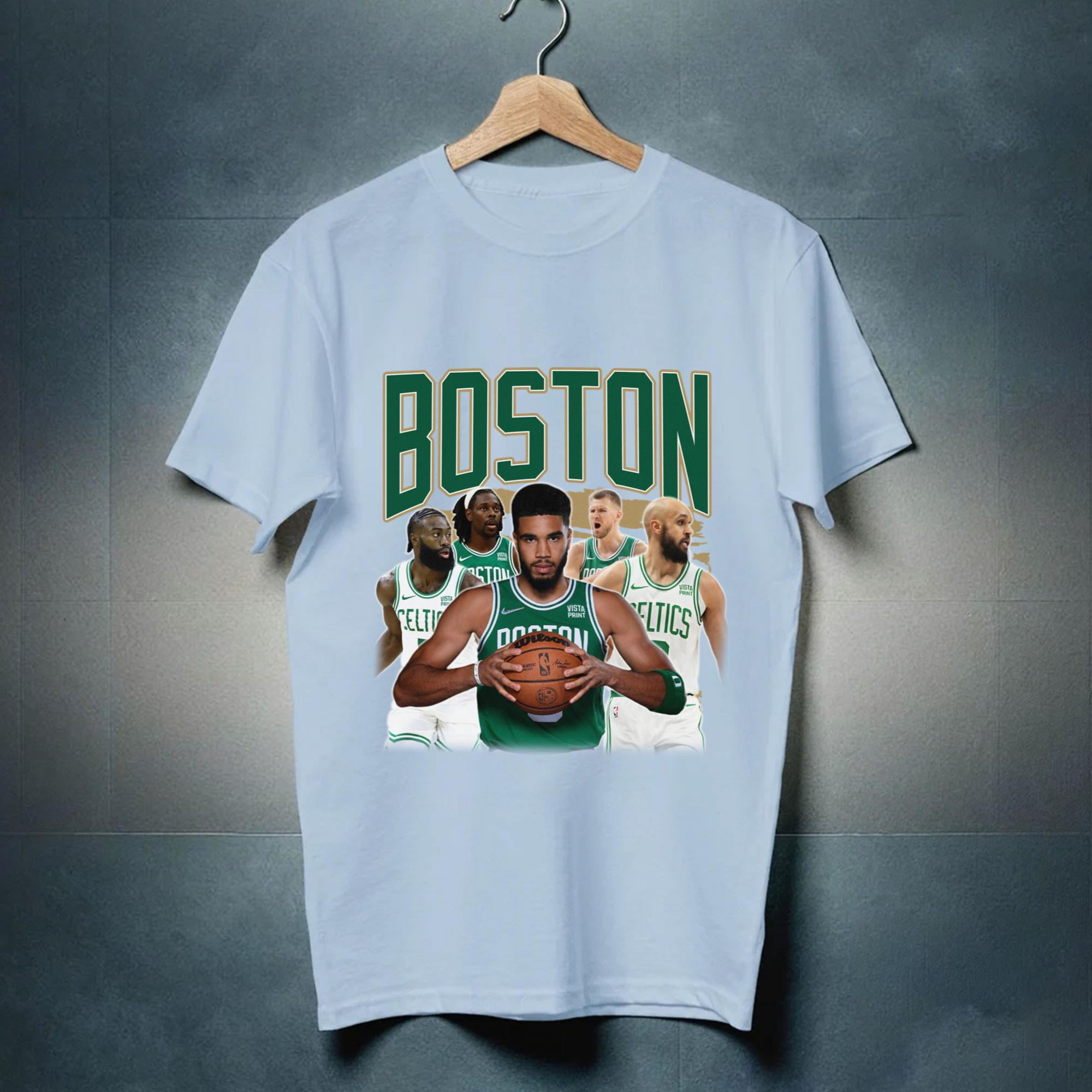 BOSTON Jayson Tatum Jaylen Brown Derrick White Jrue Holiday Kristaps