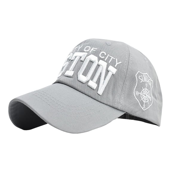 BOSTON Property of City Embroidered Baseball Cap Women Men Vintage Athletic Sunshade Dad Hat for Unisex