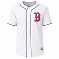thumbnail image 1 of MLB Boston Red Sox Men's White Full Button Jersey, 1 of 5