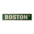 thumbnail image 1 of BOSTON TERRIER Vintage Plastic Street Sign pet dog owner puppy breeder | Indoor/Outdoor |  18" Wide, 1 of 4