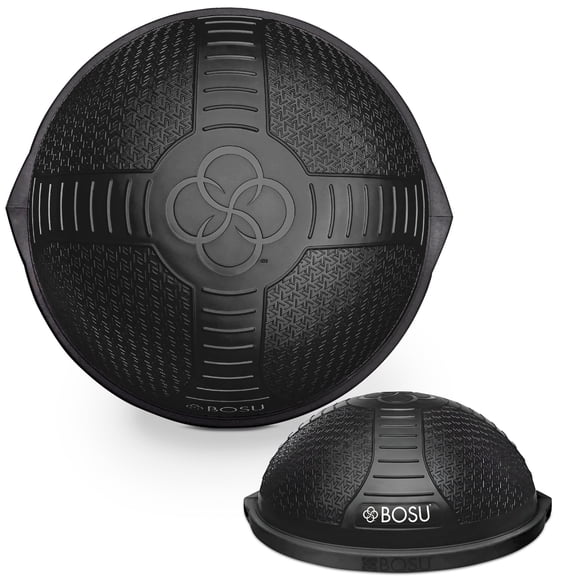 BOSU NexGen Home Fitness Exercise Gym Strength Flexibility Balance Ball Trainer, Black