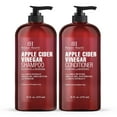 thumbnail image 1 of BOTANIC HEARTH Apple Cider Vinegar Shampoo and Conditioner Set - Helps Dry Itchy Scalp, Dandruff, Frizz and Hair Loss - Color Safe, Sulfate Free Shampoo - All Hair Types, Men and Women, 16 fl oz each, 1 of 3