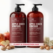 Botanic Hearth Apple Cider Vinegar Shampoo and Conditioner Set | Helps Dry Itchy Scalp, Dandruff, Frizz and Hair Loss | Color Safe, Sulfate Free Shampoo | All Hair Types, Men and Women, 16 fl oz each