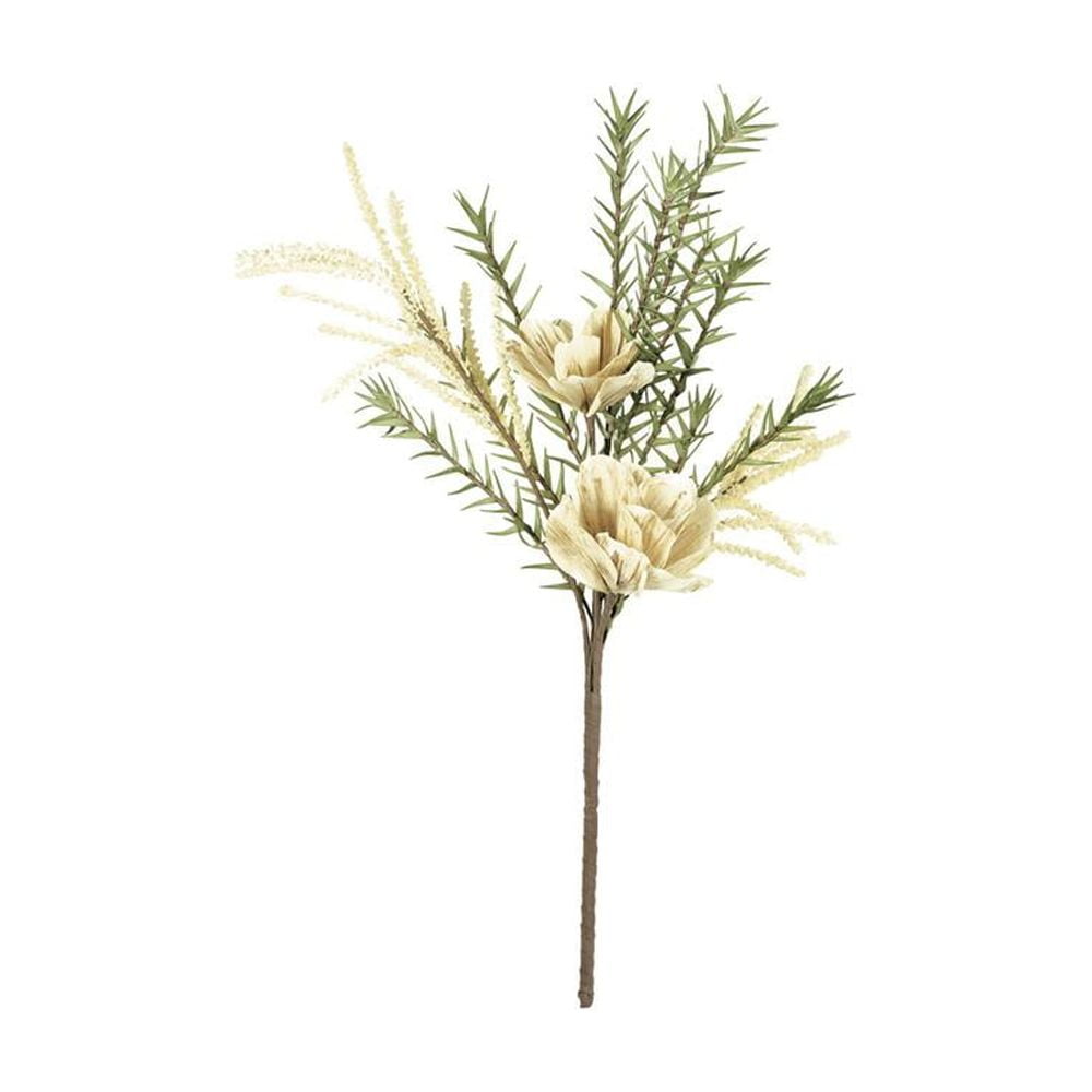 Neutral Spring Floral Bouquet with Greenery and Soft Blooms