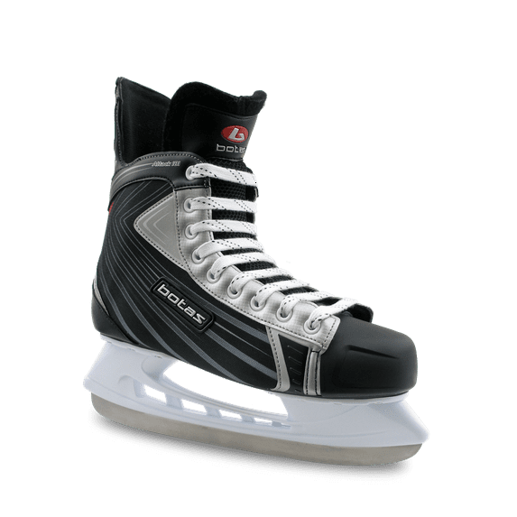 BOTAS - ATTACK 181 - Men's Ice Hockey Skates | Made in Europe (Czech Republic) | Color: Black with Silver, Adult 13