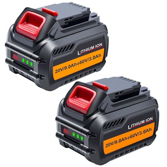 BOTKK Battery Replacement for DW 60V Battery Compatible with 20V 60V DCB609 DCB606 DCB612 60V Lithium Battery 180Wh (2 Packs)