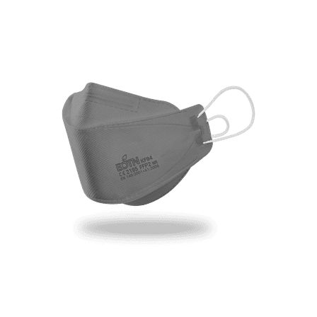 BOTN KF94 Face Mask - Adult / Adjustable / Gray - 10 Count, Large