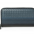 thumbnail image 1 of Pre-Owned BOTTEGA VENETA Wallet, Round, Navy Multi (Good), 1 of 15