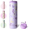 thumbnail image 1 of BOTTLE BOTTLE Insulated Water Bottle 24oz with Straw Lid and Handle for Sports Travel Gym Stainless Steel Water Bottles Double-Wall Vacuum Metal Leak Proof BPA-Free (Purple Grown), 1 of 6